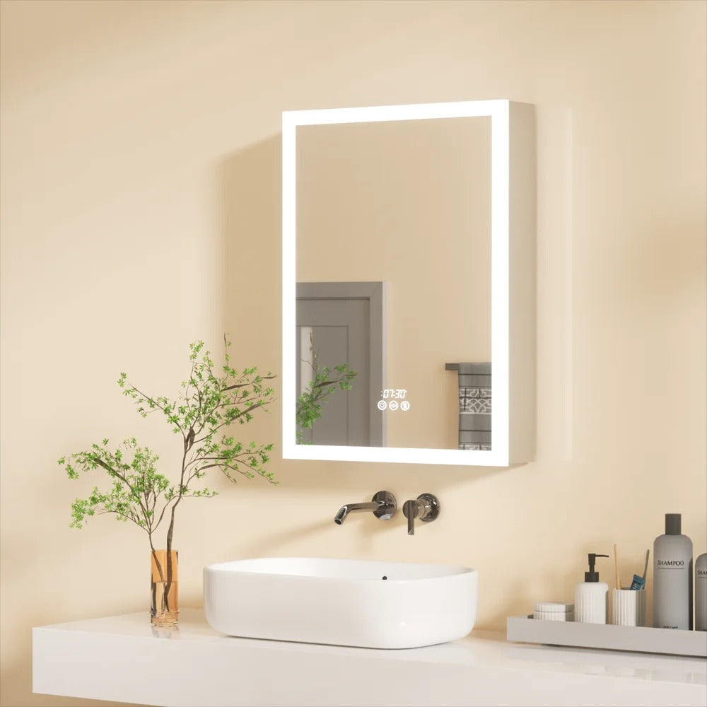 Bathroom Mirror with Lights and Storage
