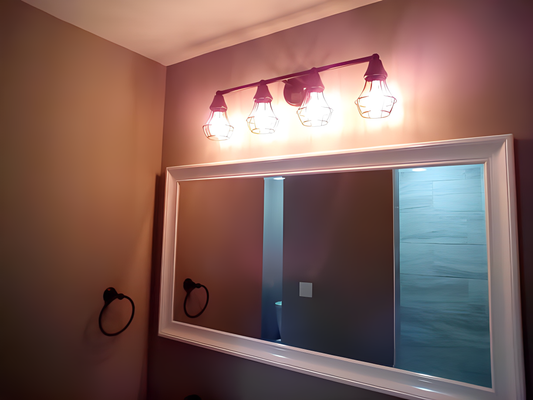 DIY LED Mirror Frames: Adding Character to Your Bathroom