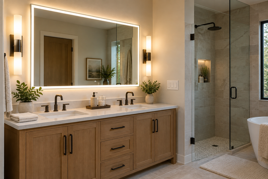 LED mirror and vanity lights circuit planning