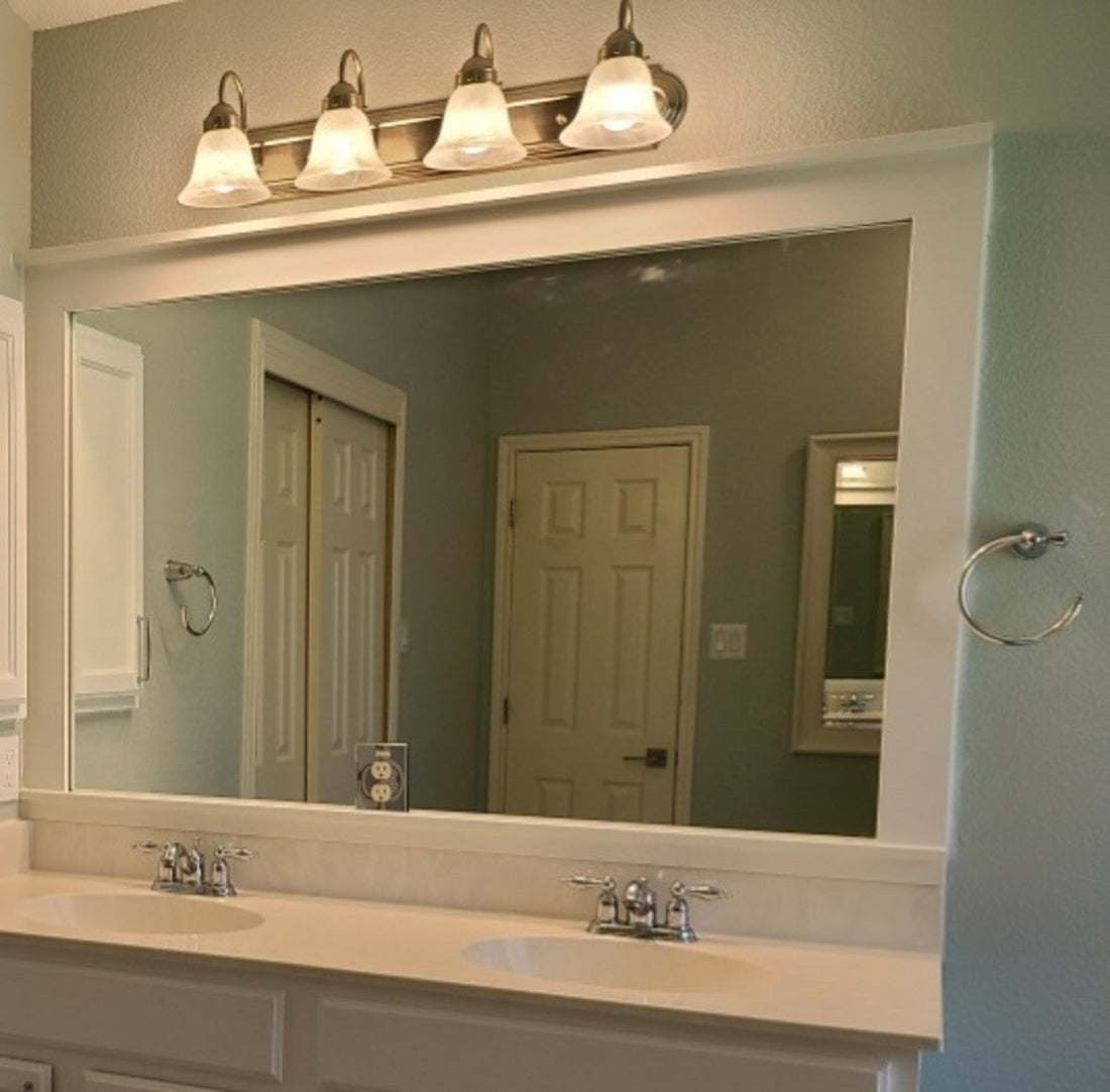 How to Frame a Bathroom Mirror Without Removing It