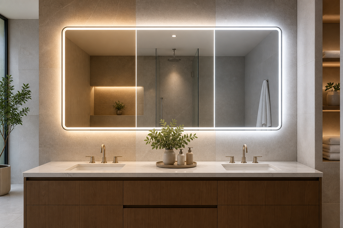 LED bathroom mirror color temperature options