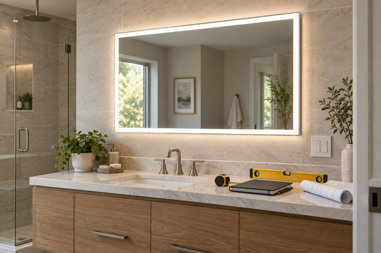 Planning LED mirror installation with an electrician