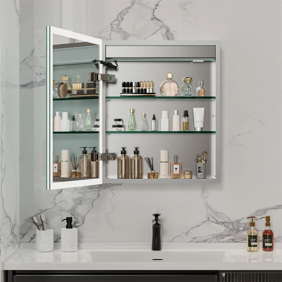 Smart Bathroom Mirror with Storage