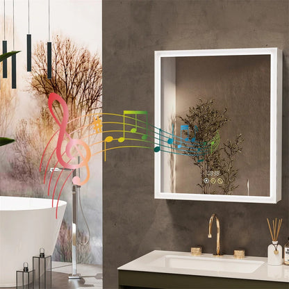 Smart Bathroom Mirror with Storage