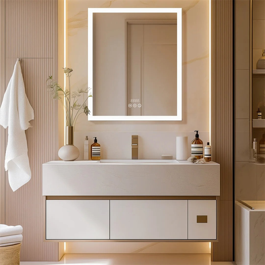 Smart Bathroom Mirror with Storage