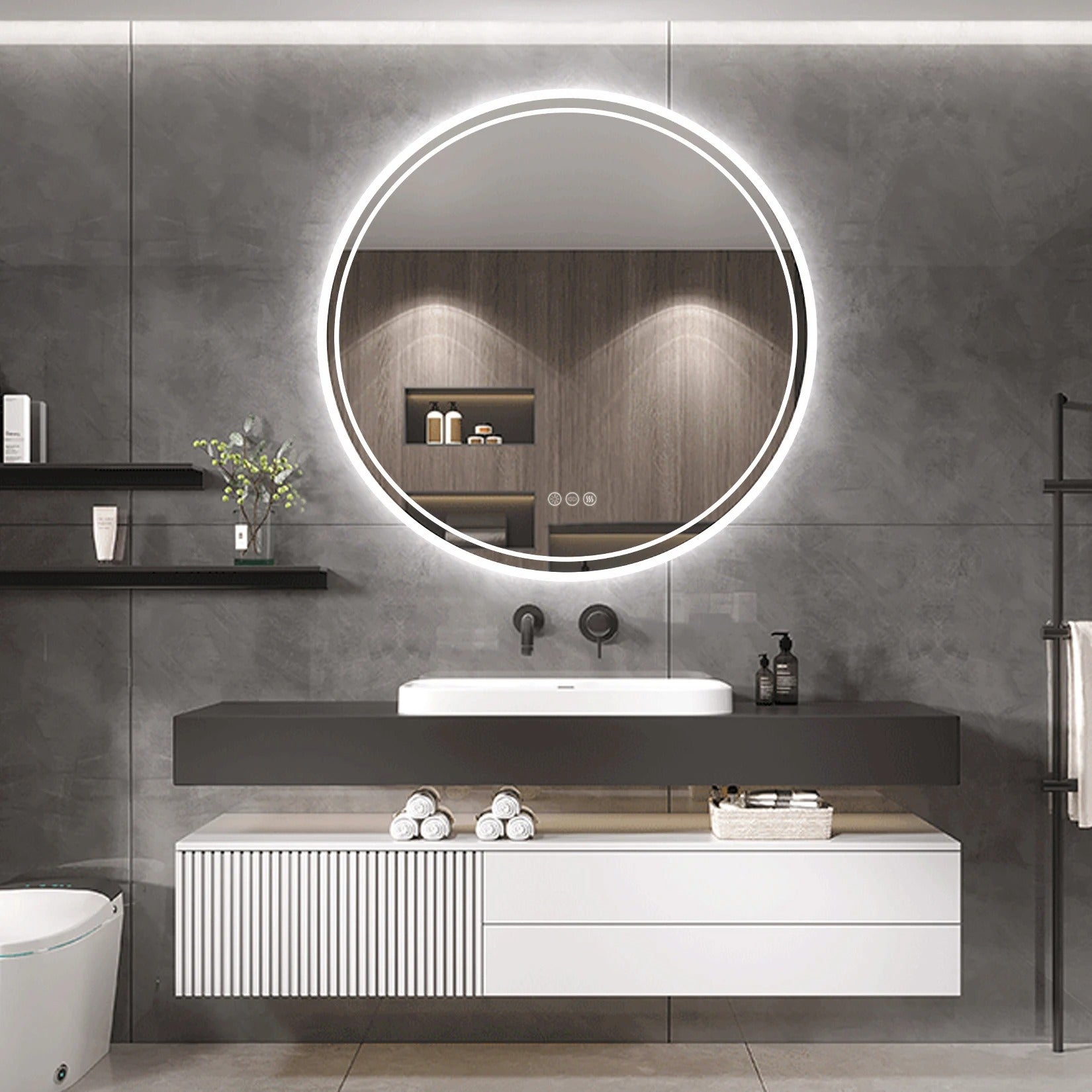 Round LED Mirror – Light Up Your Bathroom Vanity Today! – LED Mirror World